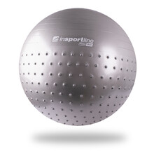 Гимнастическа топка inSPORTline Relax Ball 75 cm - сиво