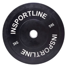 Диск с отвор 50 мм inSPORTline Bumper Plate 5 kg