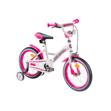 Детски велосипед Reactor Foxy 16" - бяло-розово