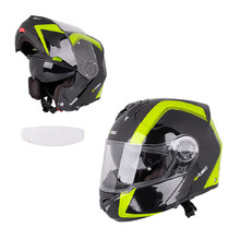 Мото каска W-TEC Vexamo V270 PP - черен-зелен