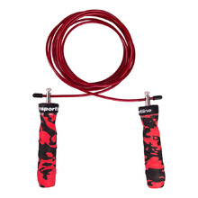 Въже за скачане inSPORTline Jumpkamu - червено камо