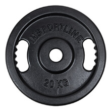 Тежести за олимпийски лост inSPORTline Castblack OL 20 kg