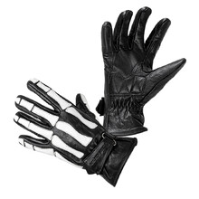 Мото ръкавици W-TEC Classic - White Bones černá