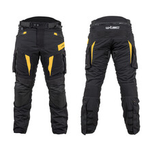 Мото панталони W-TEC Aircross - черно-златисто