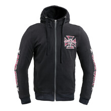 Мъжки суичър W-TEC Black Heart Vintage Iron Hoodie