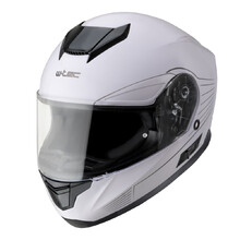 Мото каска W-TEC Yorkroad Solid - White Grey Glossy