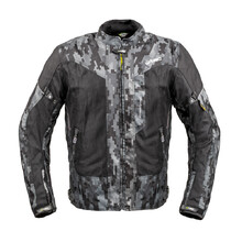 Мъжко лятно мото яке W-TEC Jared - Black-Grey Digi-Camo