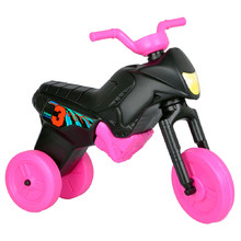 Детско колело без педали Enduro Maxi - черно-розов