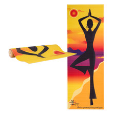 Постелка за йога inSPORTline Medita - жълта роза