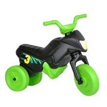 Детска триколка без педали  Bike Enduro Mini - черен-зелен