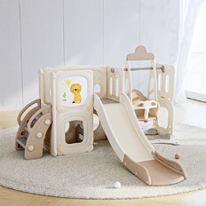 Детска пързалка и люлка за игра в къщи inSPORTline Nikino