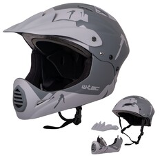 Каска Downhill W-TEC Campanero- сив мат