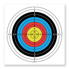 Мишена inSPORTline Dabbak 60x60cm 10 бр.
