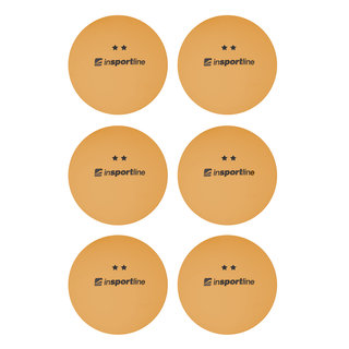 Топчета за тенис на маса inSPORTline Elisenda S2 6ks - оранжево