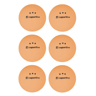 Топчета за тенис на маса inSPORTline Elisenda S3 6ks - оранжево
