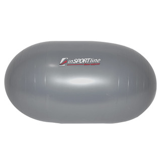 Гимнастическа овална топка  inSPORTline 1000 g - сиво