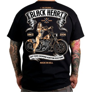 Тениска BLACK HEART Carmen - черен