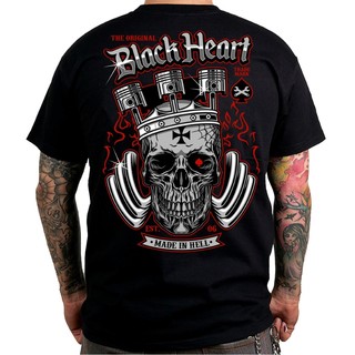 Тениска BLACK HEART King Road - черен
