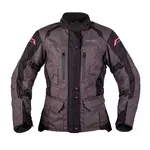 Дамско мото яке W-TEC Barbata - Черен-Сив-Розов