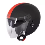 Каска за скутер W-TEC Vernante - Black Matt-Corsa Red