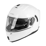 Мото каска W-TEC Benidor - бял гланц