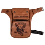 Мото чанта за бедро W-TEC Black Heart Devil Skull кожена