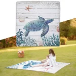 Одеяло за пикник inSPORTline Maritino 208x197 cм - turtle