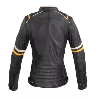 Дамско кожено мото яке W-TEC Traction Lady - черен