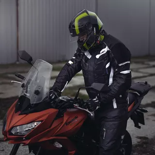 Мъжки мото панталони W-TEC Kaluzza GS-1614 - черен