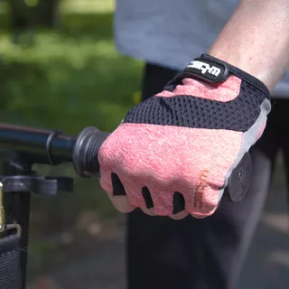 Дамски вело ръкавици W-TEC Atamac - сив-оранжев