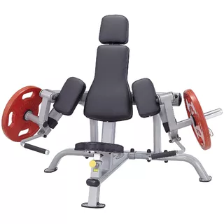 Машина за бицепс Steelflex PlateLoad line PLBC - черно и червено