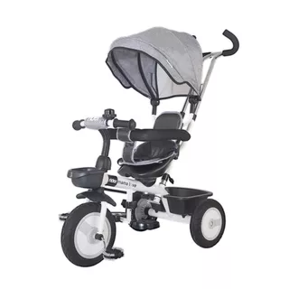 Детска триколка MamaLove Rider - виолетов - сиво