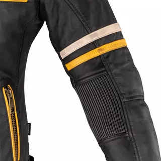 Дамско кожено мото яке W-TEC Traction Lady - черен
