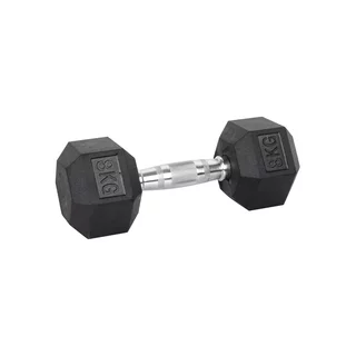 Шестоъгълен дъмбел inSPORTline Hexsteel 8 кг