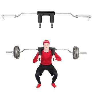 Олимпийски лост за клекове inSPORTline Squabar 239,3cm/50mm • 25,5kg • до 317kg • с втулки