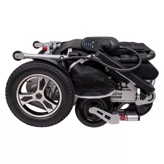 Електрическа инвалидна количка inSPORTline Hawkie Evo II с регулируема облегалка 700W﻿ - сребрист