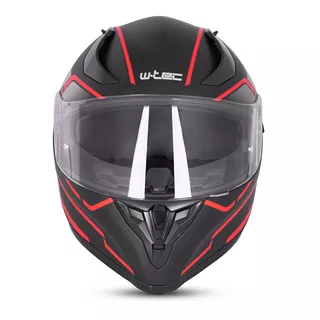 Интегрална мото каска W-TEC Vesco - Black Matt-Corsa Red