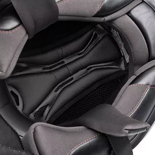 Интегрална мото каска W-TEC Vesco - Black Matt-Corsa Red