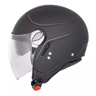 Каска за скутер W-TEC Vernante - лъскаво черно