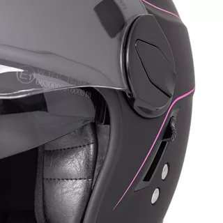 Каска за скутер W-TEC Vernante - лъскаво черно