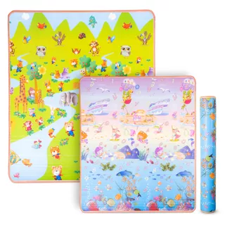 Детско килимче за игра inSPORTline Lhotino 150x180x1,5 см - река/океан