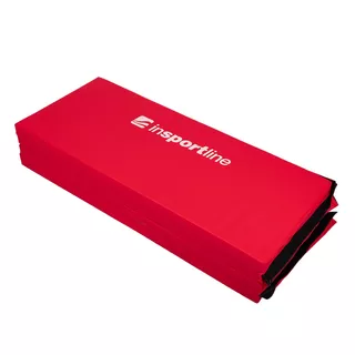 Сгъваема постелка за гимнастика inSPORTline Kvadfold 200x120x5 см - червен
