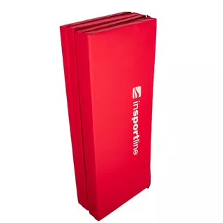Сгъваема постелка за гимнастика inSPORTline Kvadfold 200x120x5 см - червен