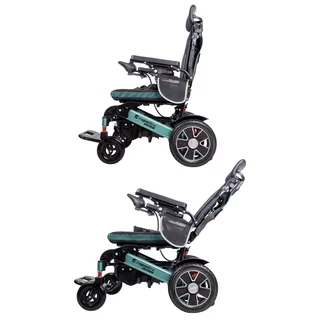 Електрическа инвалидна количка inSPORTline Hawkie Evo II с регулируема облегалка 700W﻿ - сребрист