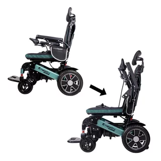 Електрическа инвалидна количка inSPORTline Hawkie Evo II с регулируема облегалка 700W﻿ - сребрист