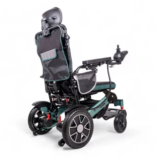 Електрическа инвалидна количка inSPORTline Hawkie Evo II с регулируема облегалка 700W﻿ - сребрист