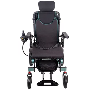 Електрическа инвалидна количка inSPORTline Hawkie Evo II с регулируема облегалка 700W﻿ - сребрист