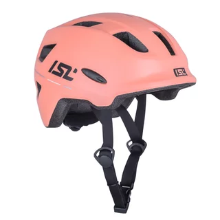 Детска вело каска с LED светлина ISL Lumitto - Blush Pink