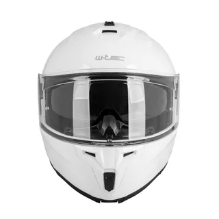 Мото каска W-TEC Benidor - бял гланц