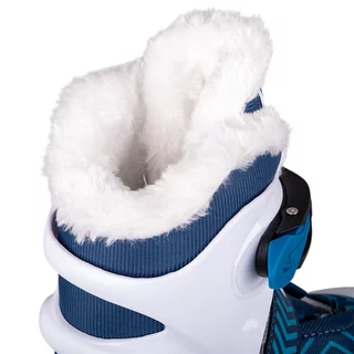 Детски кънки за лед inSPORTline Izaky Pro с подплата, Син